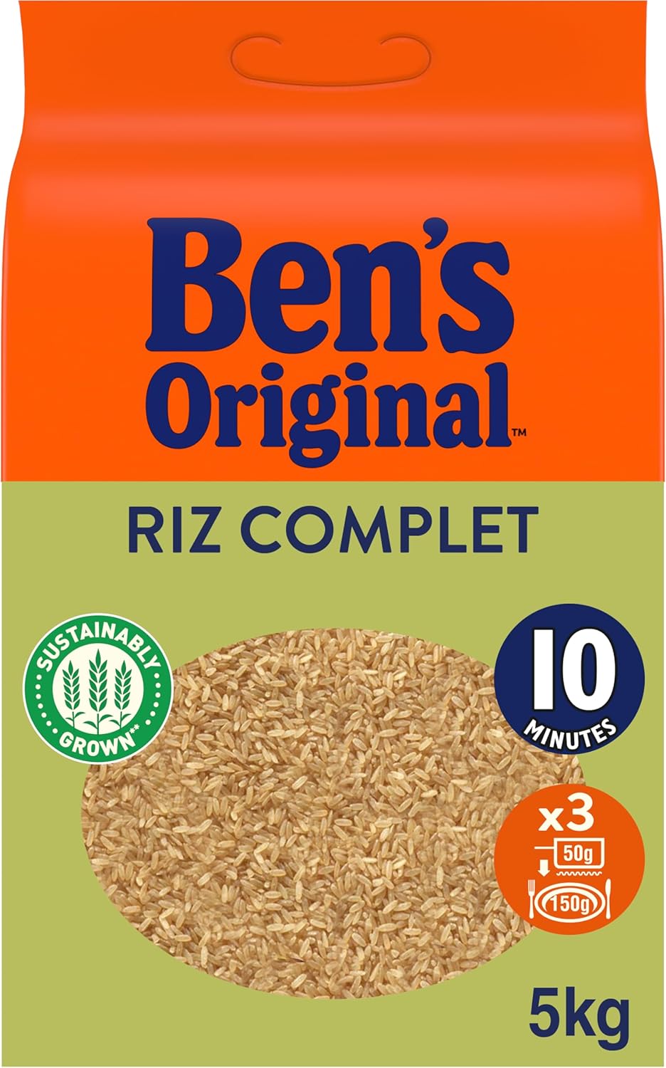 BEN'S ORIGINAL Riz Complet 10mn 5Kg