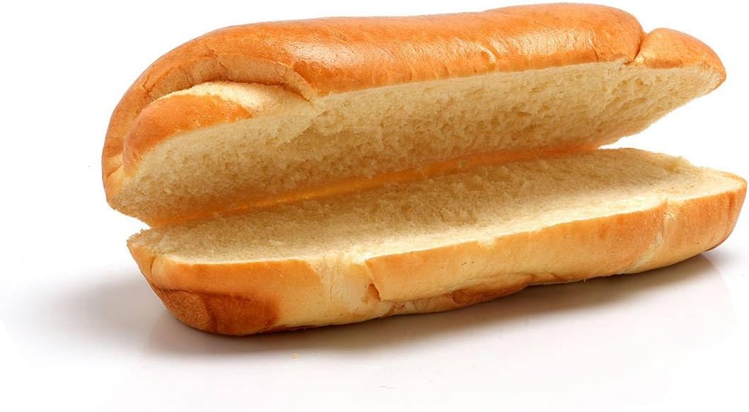 MR.DOBELINA Pain Hot Dog Potato Buns 60g - Pain Pour Sandwichs Aux Saucisses De Style Hot-dog Américain - Produits Naturels Sans Conservateurs Ni Additifs Pour American Food (12 bun)