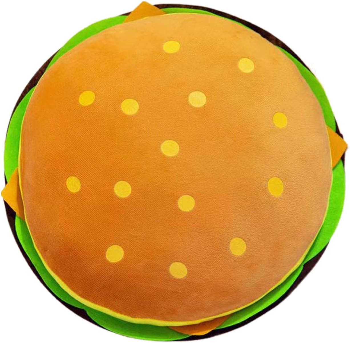 F Fityle Cheeseburger Peluche Jouet Coussin 40cm Bureau étreindre Jouet Cadeau Maison Hamburger Peluche Oreiller pour Dormir literie Lecture Livre Enfant