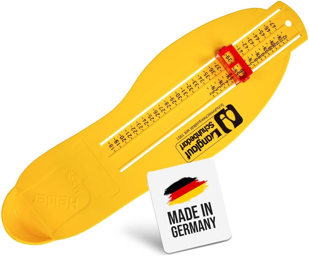 Langlauf Schuhbedarf Mesureur de pieds pour enfants - Mesureur de pieds pour déterminer les pointures enfants - femmes - hommes - Mesureur de pointures enfants - Mesureur de pieds tailles UE