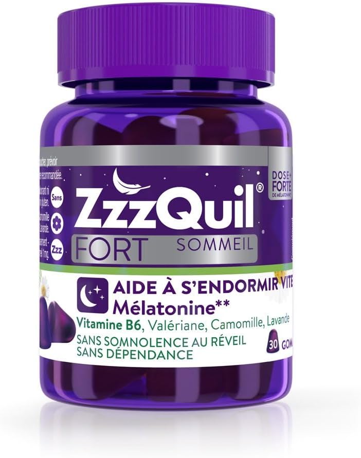 ZzzQuil Fort Sommeil Arôme Fruits des bois 30 gommes