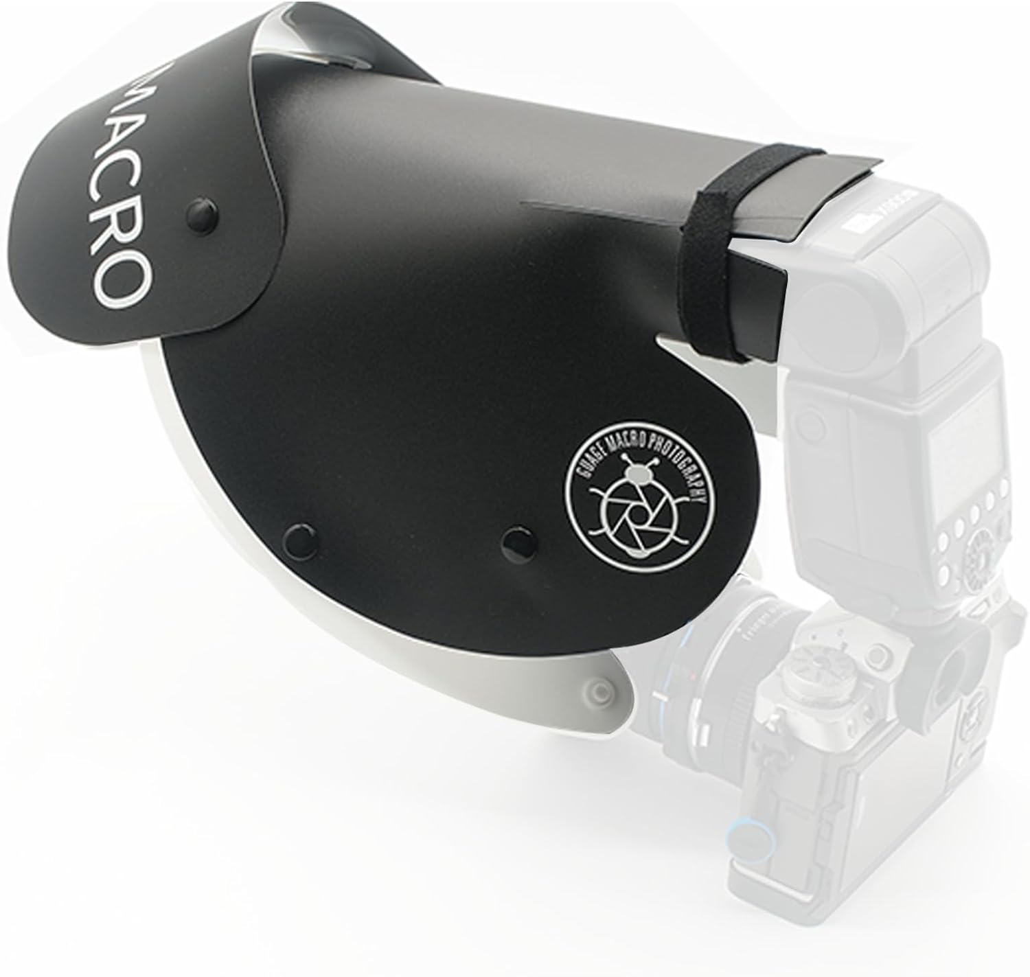 Gua'ge - Mini diffuseur de flash macro - Pare-soleil en fer à cheval - Pour insectes, fleurs et photographie plus détaillée - Taille mini