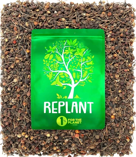 Poivre Sauvage de Madagascar Voatsiperifery 100g - Grand Cru de Madagascar 2024 - Délicieux Poivre en Grain Noir et Rouge avec queue pour Moulin à Poivre - Sachet Recharge Moulin FreshZIP