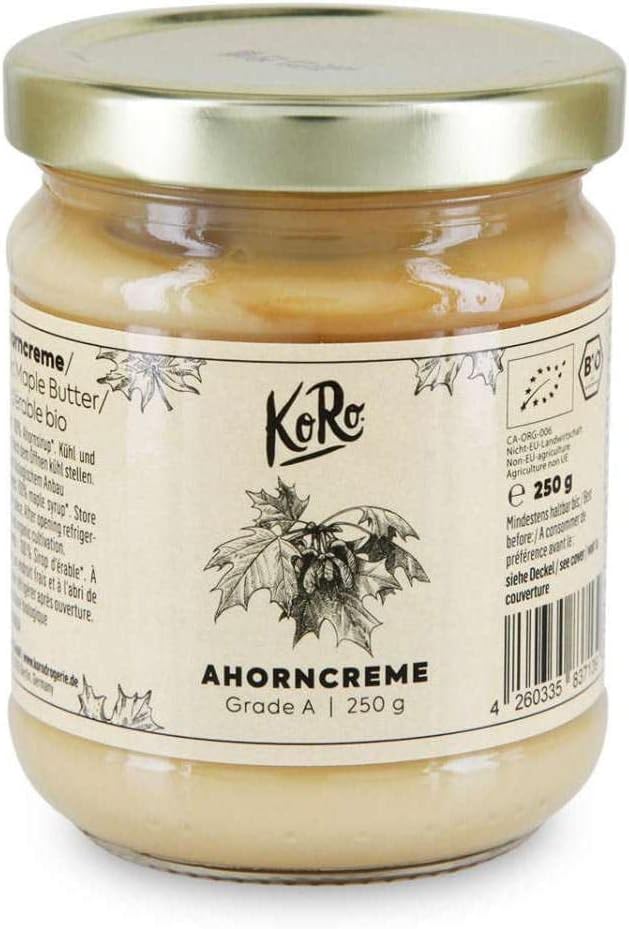 Beurre d’érable bio 250 g - Pâte à tartiner naturellement sucrée et purement végétale provenant du Canada et issue de l'agriculture biologique