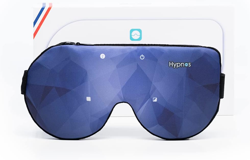 Dreaminzzz - Masque connecté HYPNOS - Vous aide à mieux dormir, améliorer votre sommeil et diminuer votre stress (Bleu)