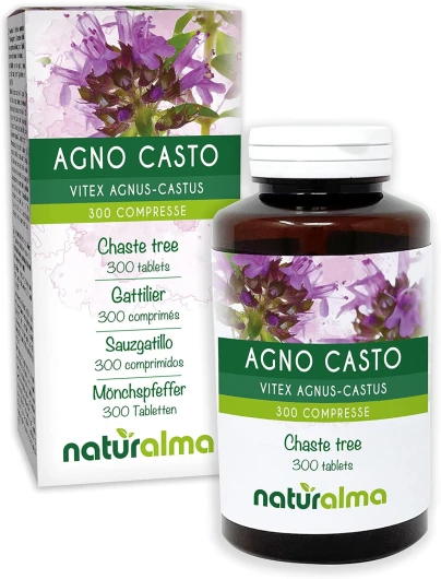 Gattilier (Vitex agnus-castus) fruits Naturalma - 150 g - 300 comprimés - Complément alimentaire - Naturel et Végétalien