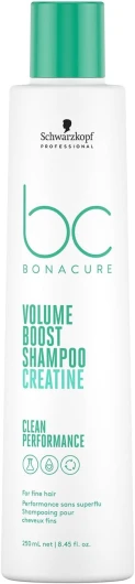 Schwarzkopf Professional Bonacure Volume Boost Shampoo Cheveux Fins Et Plats Complexe De Soins Végan Avec Kératine Cell Equalizer Technology Antistatique Chevelure Plus Épaisse Purifiant 250 ml