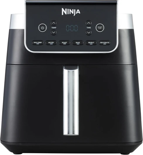 Air Fryer MAX PRO, 6.2L, sans huile, grand tiroir, rôtir, cuire, frire, familial, numérique, produits congelés, antiadhésif, panier et plaque de cuisson compatibles lave-vaisselle, gris, AF180EU