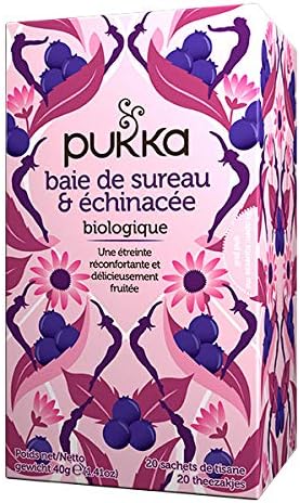 Pukka - Offre Tisanes Baie De Sureau,Echinacée - 20 Sachets X 2 - Vendu par unité