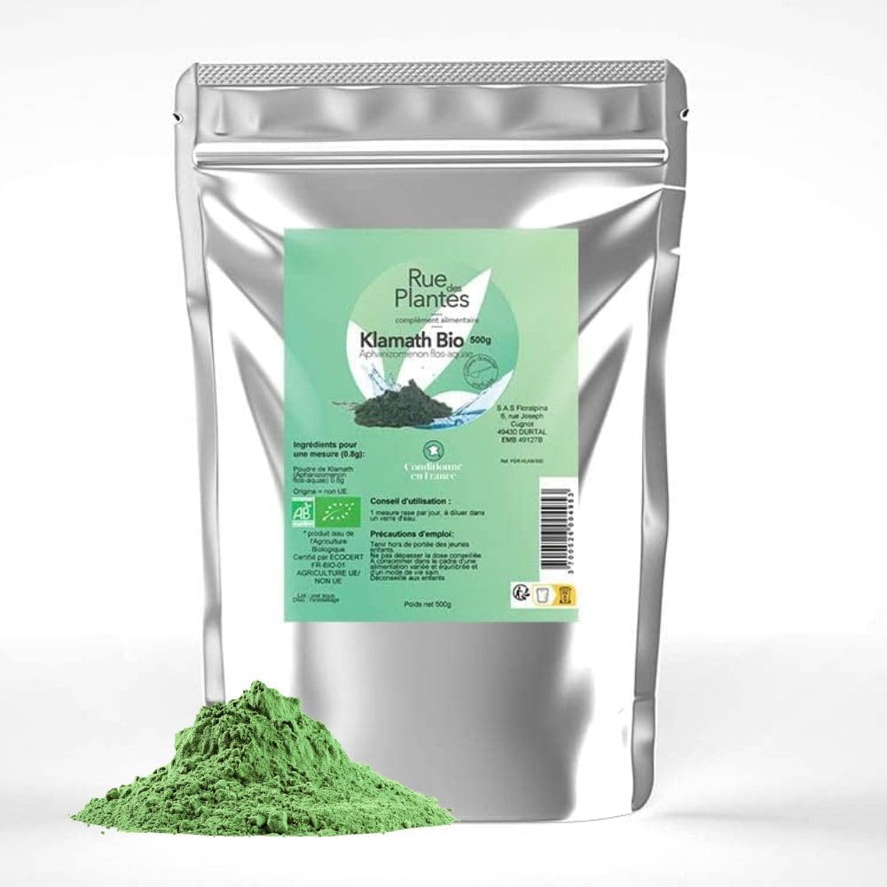 Poudre de Klamath Bio - Super Aliment Naturel Riche en Nutriments Essentiels - Source de Vitalité et de Bien-être (500g)