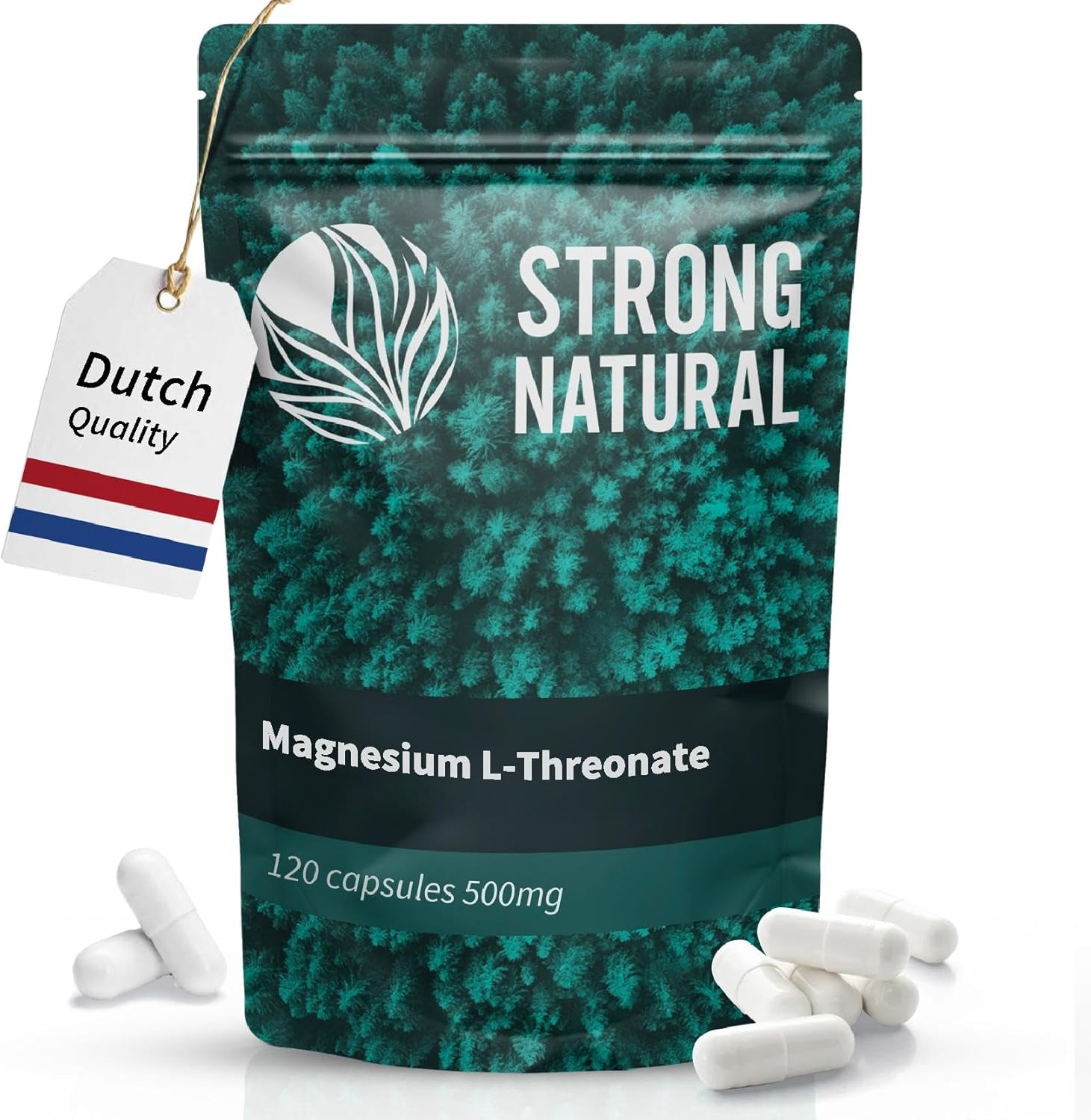 120 gélules de magnésium L-thréonate – Hautement dosé avec 500 mg par capsule, dose quotidienne de 2000 mg – 100% naturel, testé en laboratoire, biodisponibilité optimale, soutient