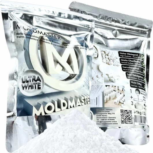 Poudre de Moulage pour Moulage – 5kg Plâtre en résine - Poudres de Moulage de résine - Moulage en Relief Ultra Blanche, Non Toxique