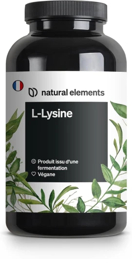 L-Lysine – 365 gélules – 1 000 mg par dose journalière – issu d’une fermentation végétale – végane, hautement dosé, sans additifs – fabriqué et testé en laboratoire en Allemagne
