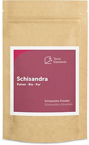 Terra Elements Schisandra bio en poudre 100 g I 100% pure I vegan I qualité crue