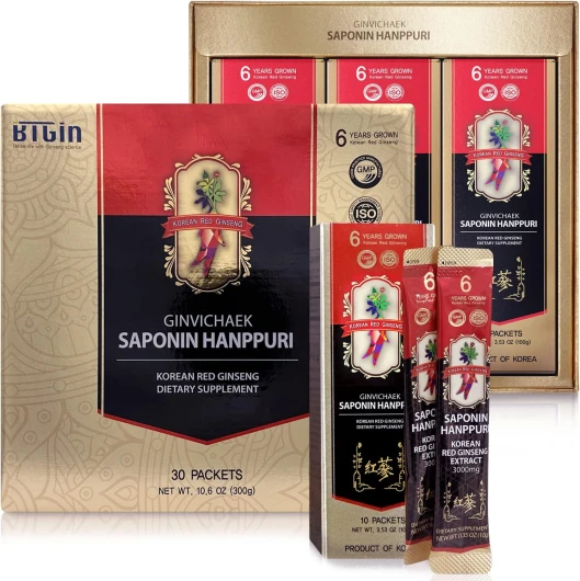 Extrait de racine de ginseng rouge panax coréen fermenté-saponine HANPPURI-pour la mémoire de l'endurance immunitaire et la stimulation de la concentration tous les jours à chaque fois