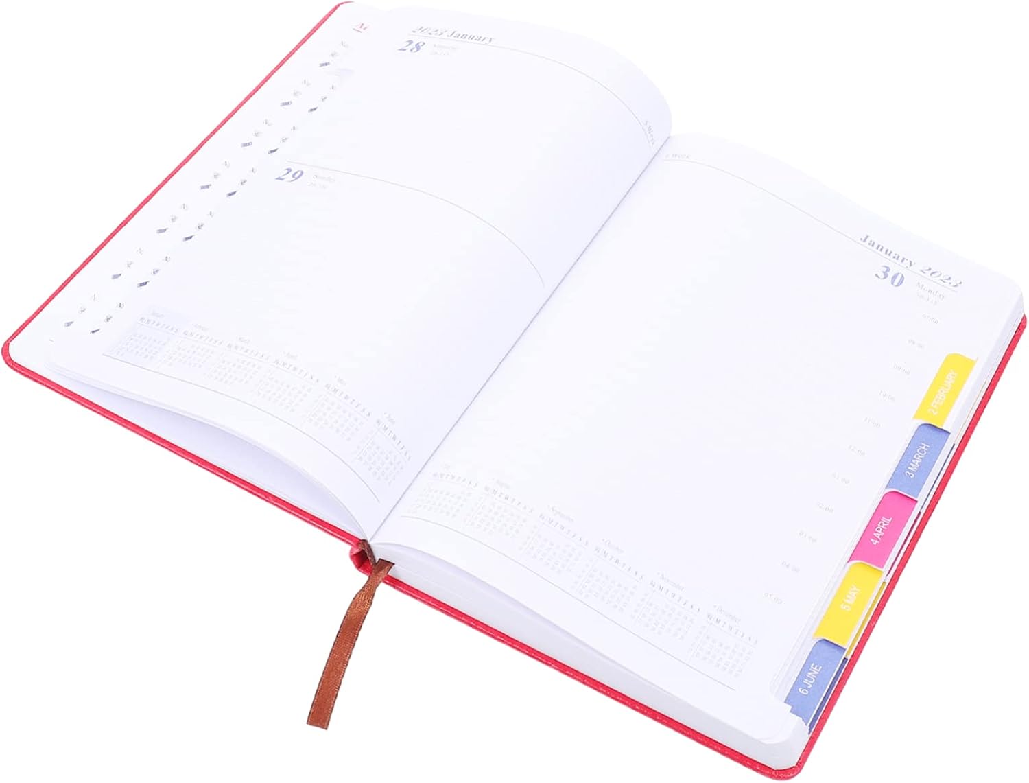 HOODANCOS Livre De Plans 2023 2022-2023 Planificateur Scolaire Portable Planificateur 2022-2023 Bloc-notes De Gestion Du Temps Livre De Planificateur De Ménage Agenda Papier Rouge