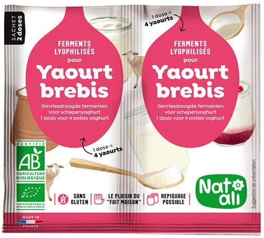 FERMENT POUR YAOURT AU LAIT DE BREBIS 2X6G, NATALI, UNITÉ