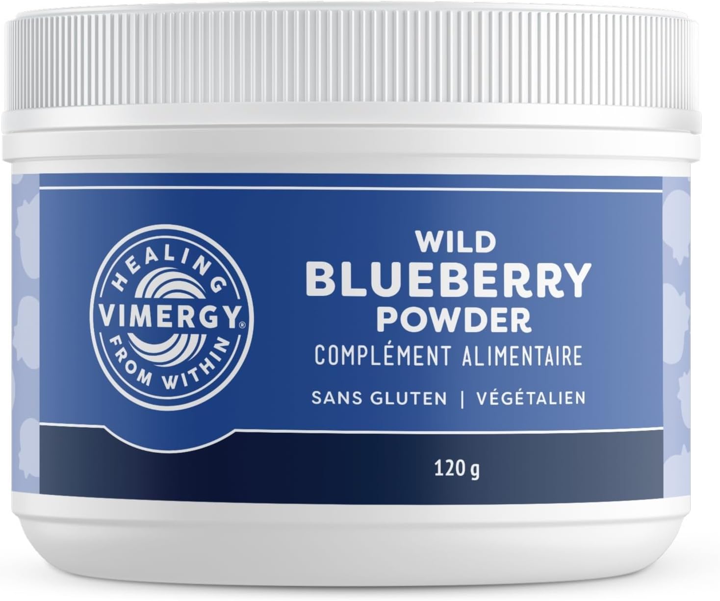 Poudre de Myrtille Sauvage, 30 Portions – Myrtille Sauvage – Poudre Faites Avec des Myrtilles Entières – Complément Végan – Formulé sans Sucre Ajouté ni Additifs – Sans OGM ni Gluten (120g)