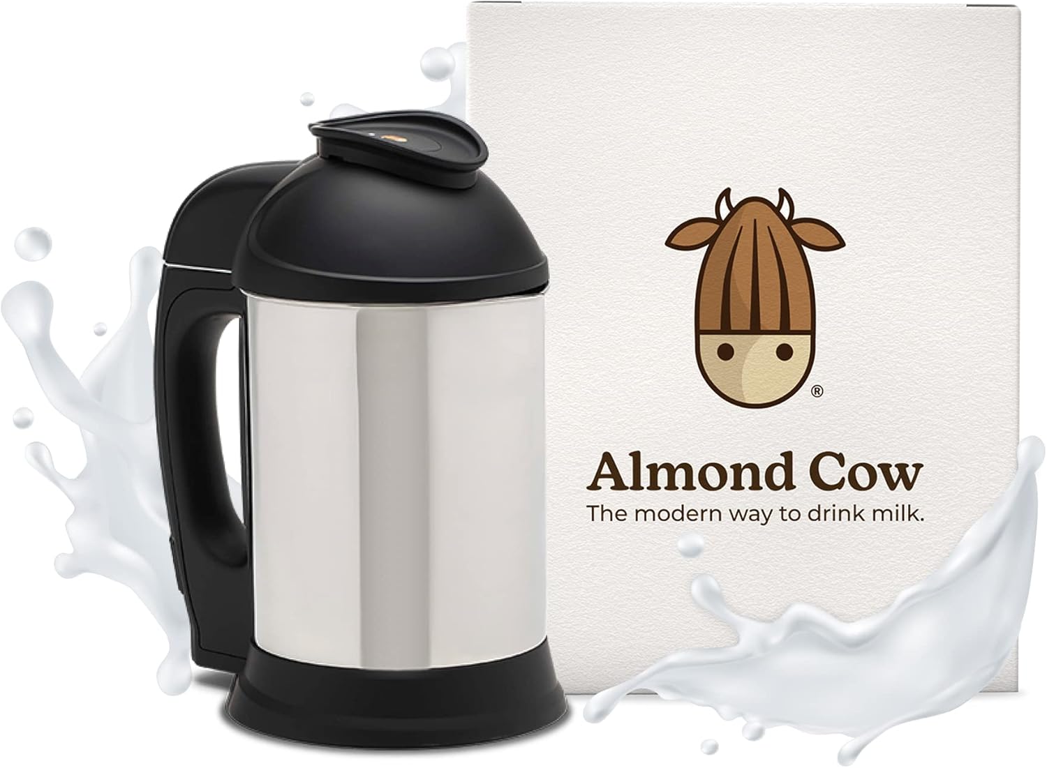 Almond Cow Machine à lait, machine à lait à base de plantes pour lait d'amande fait maison sans produits laitiers, lait de soja, lait d'avoine, lait de noix de coco, fait 5 à 6 tasses par lot, 220 V