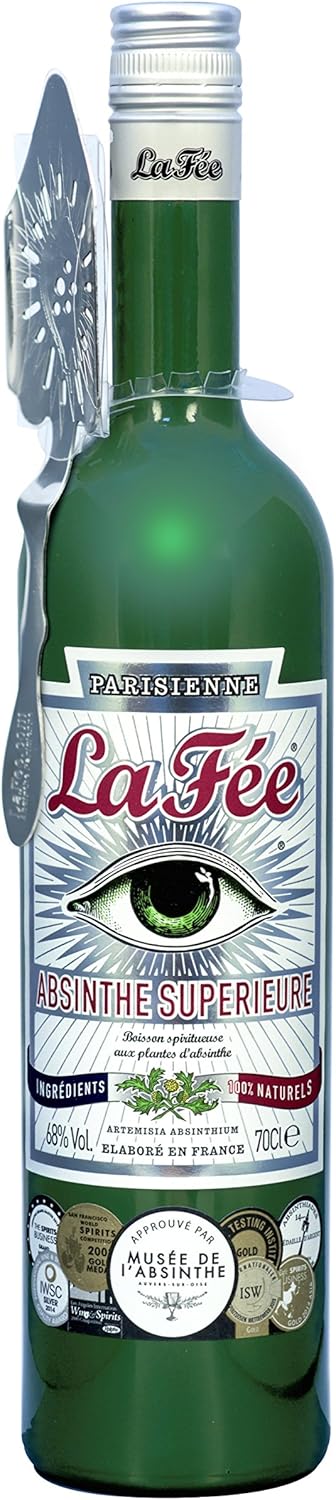 LA FÉE - Parisienne Supérieure Absinthe Verte - Absinthe - 68% Alcool - Origine: France - Bouteille de 70 cl