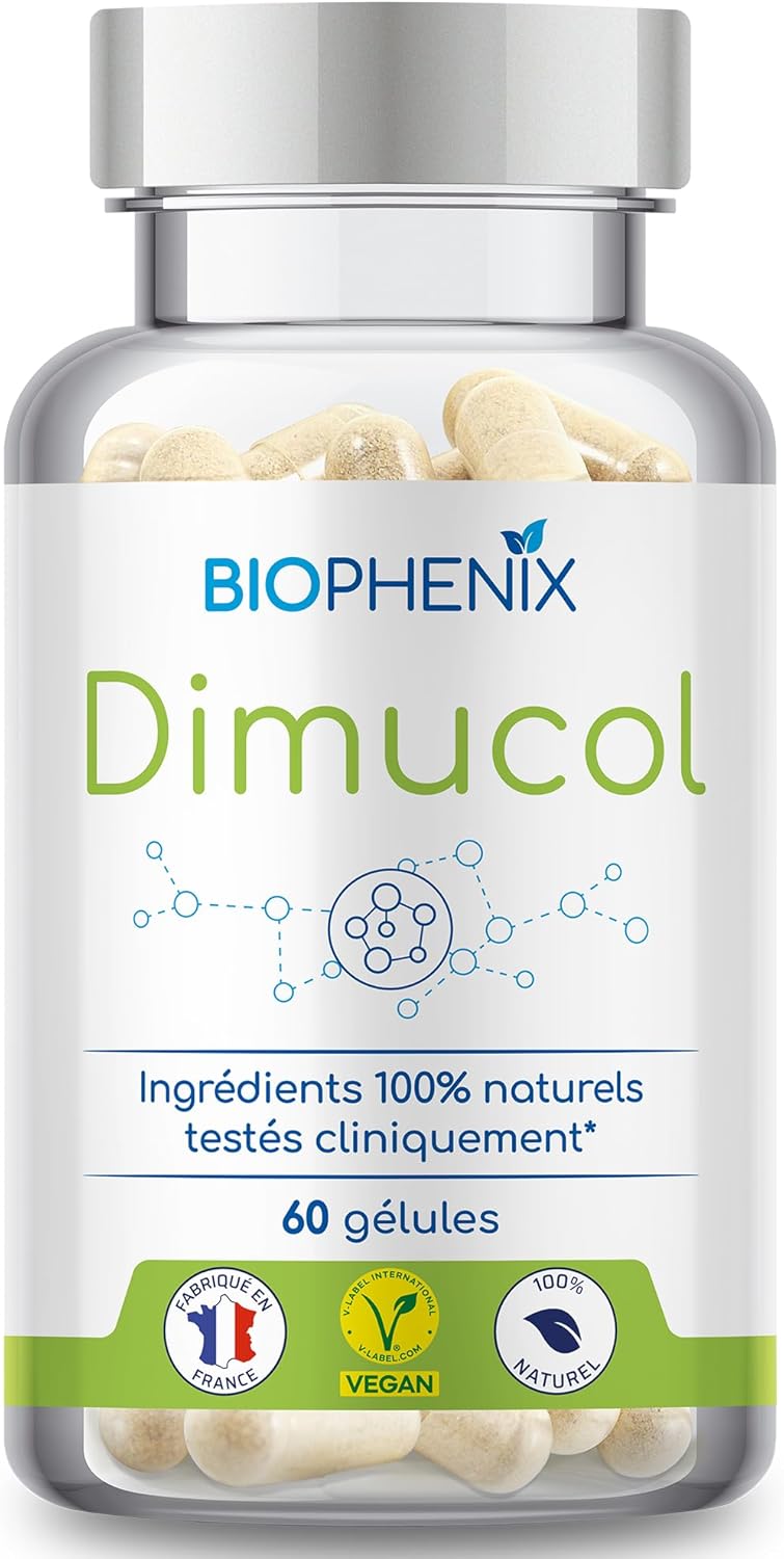 Dimucol 60 gélules - Complément alimentaire 100% naturel testé cliniquement - Oleuropéine - Régule le cholestérol