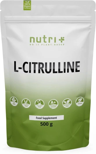 + Citrulline Malate Poudre 500 g - haute dose + végétalienne + pur - Booster musculation et fitness - L-Citrulline Malate DL 2:1