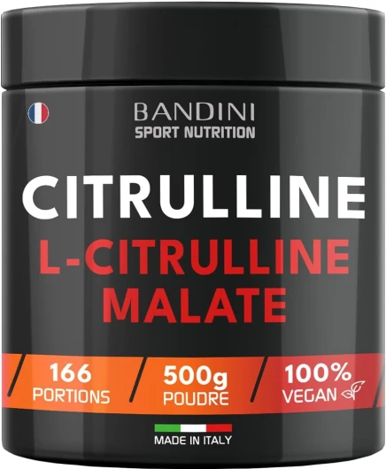 ® L-Citrulline Malate poudre 2:1 500g (3g jour) - Solubilité optimale, vegan, pur, haute dose, sans additifs ni OGM - Citrullin Malat powder pour les athlètes - Booster musculation et fitness