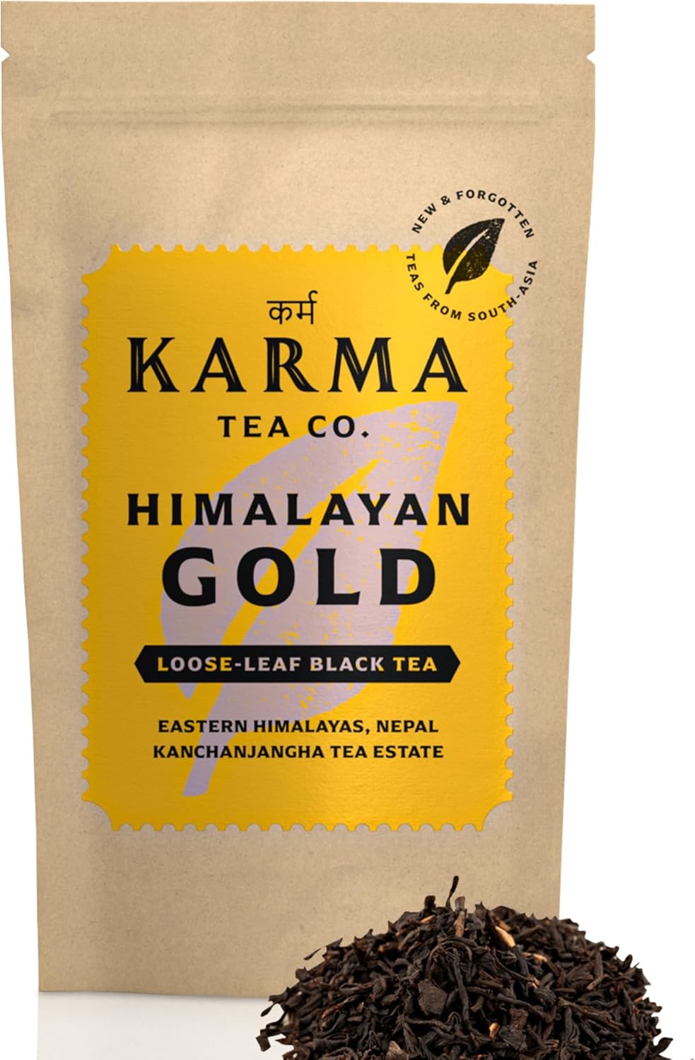 KARMA TEA CO.- Thé Noir de l'Himalaya- 40g Vrac (32 tasses)- Riche, corsé, malté- Des Petits Producteurs- Riche en antioxydants & polyphénols