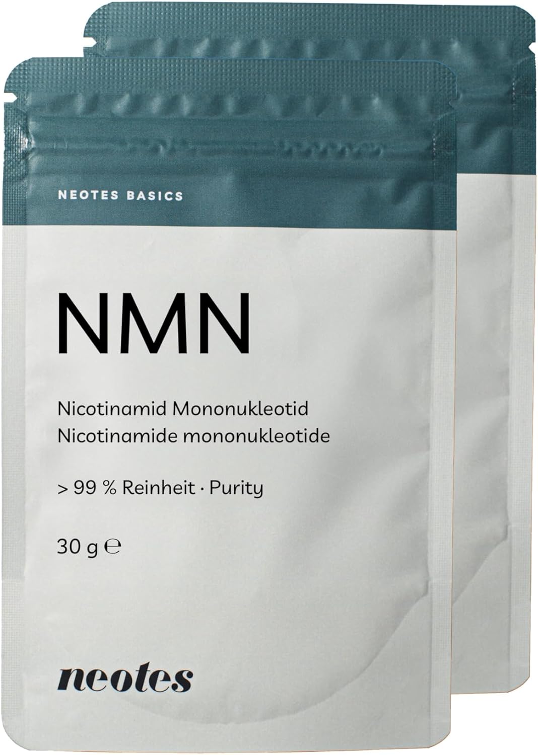 NMNeotes Formule Bioactive - Paquet de 2x30g - Poudre Très Pure, sans Additifs et Vegan - Ingrédient de Marque Uthever Testé en Laboratoire en Allemagne - Convient pour Chiens et Chats