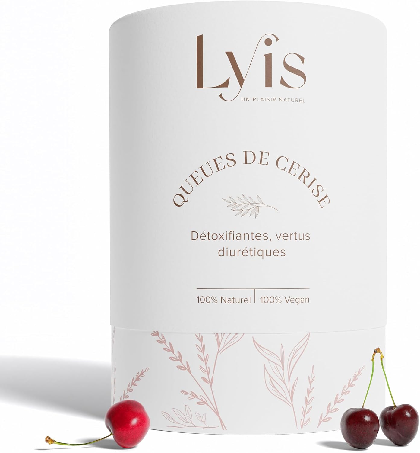 QUEUE DE CERISES I 20 Infusions Queue de Cerises I 100% Naturel I Soutien à la perte de poids I Thé Queue de Cerises I Ventre Plat I Homme et Femme I LYIS PARIS I Marque française