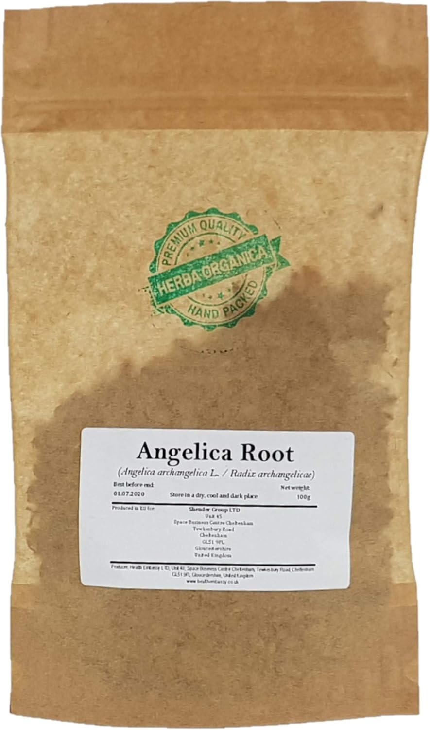 Angélique Racine/Angelica Archangelica L/Angelica Root # Herba Organica # Angélique Vraie, Angélique Officinale (100g)