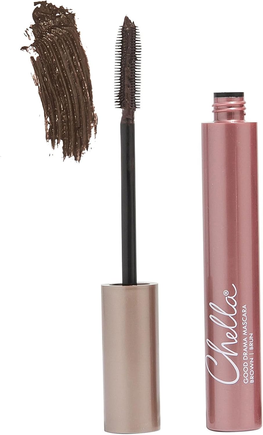 Chella Good Drama Brown Vegan Mascara, Brown, 10ml