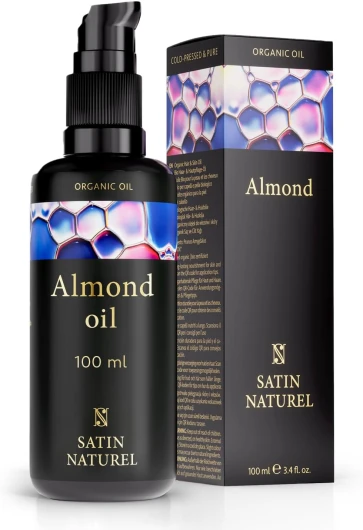 Huile Amande Douce Bio 100ml - Huile Naturelle pour le Corps et les Cheveux - Huile de Massage Hydratante - Huile Vergeture Grossesse - Huile Cheveux Fortifiés et Brillant - Satin Naturel
