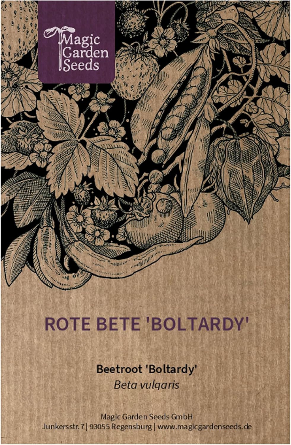 Betterave rouge 'Boltardy' (Beta vulgaris) env - 200 semences