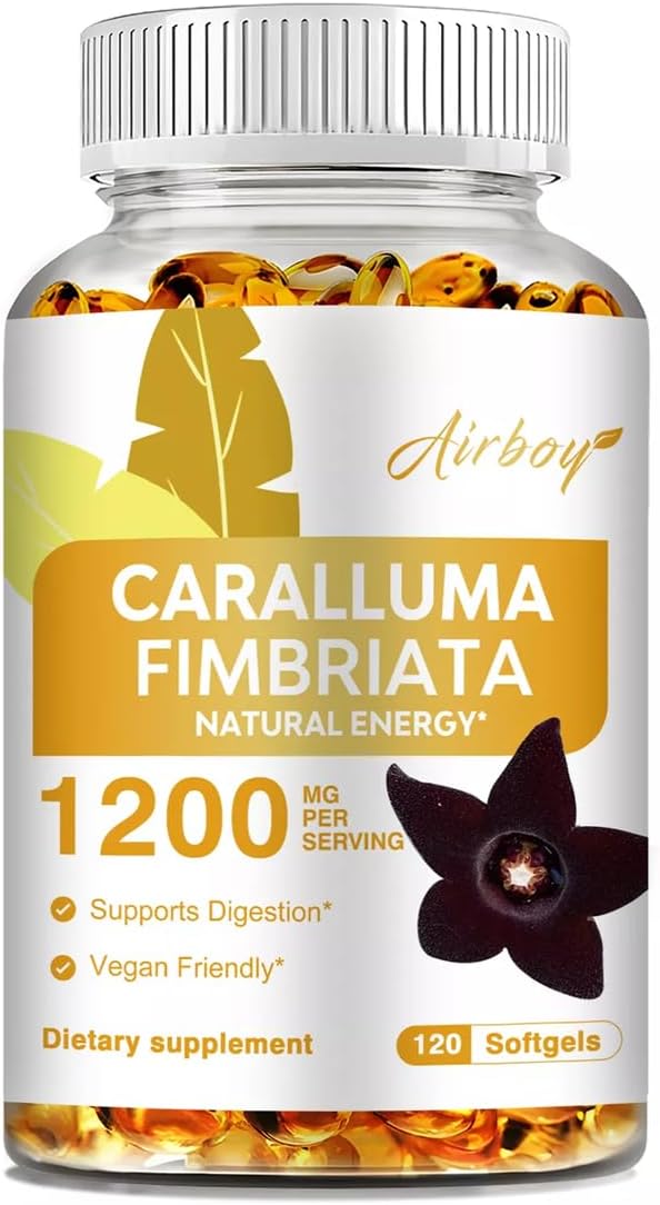 Caralluma Fimbriata Capsules 1200 mg - Perte de poids, contrôle de l'appétit, endurance