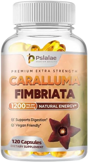 Caralluma Fimbriata 1200 mg – Haute puissance, soutien de perte de poids, contrôle de l'appétit