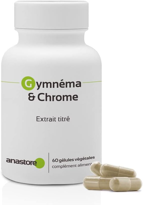 Gymnema & Chrome * 400 mg / 60 gélules * Titré à 100 mg en acide gymnémique *
