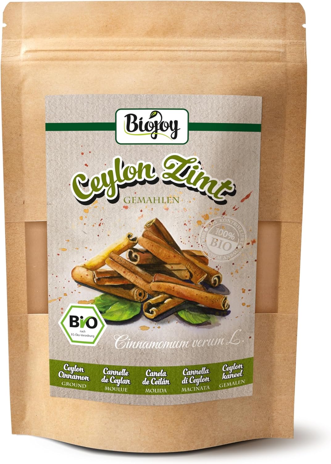 Cannelle de Ceylan BIO en poudre (250 g), sans additifs (Cinnamomum verum L.)