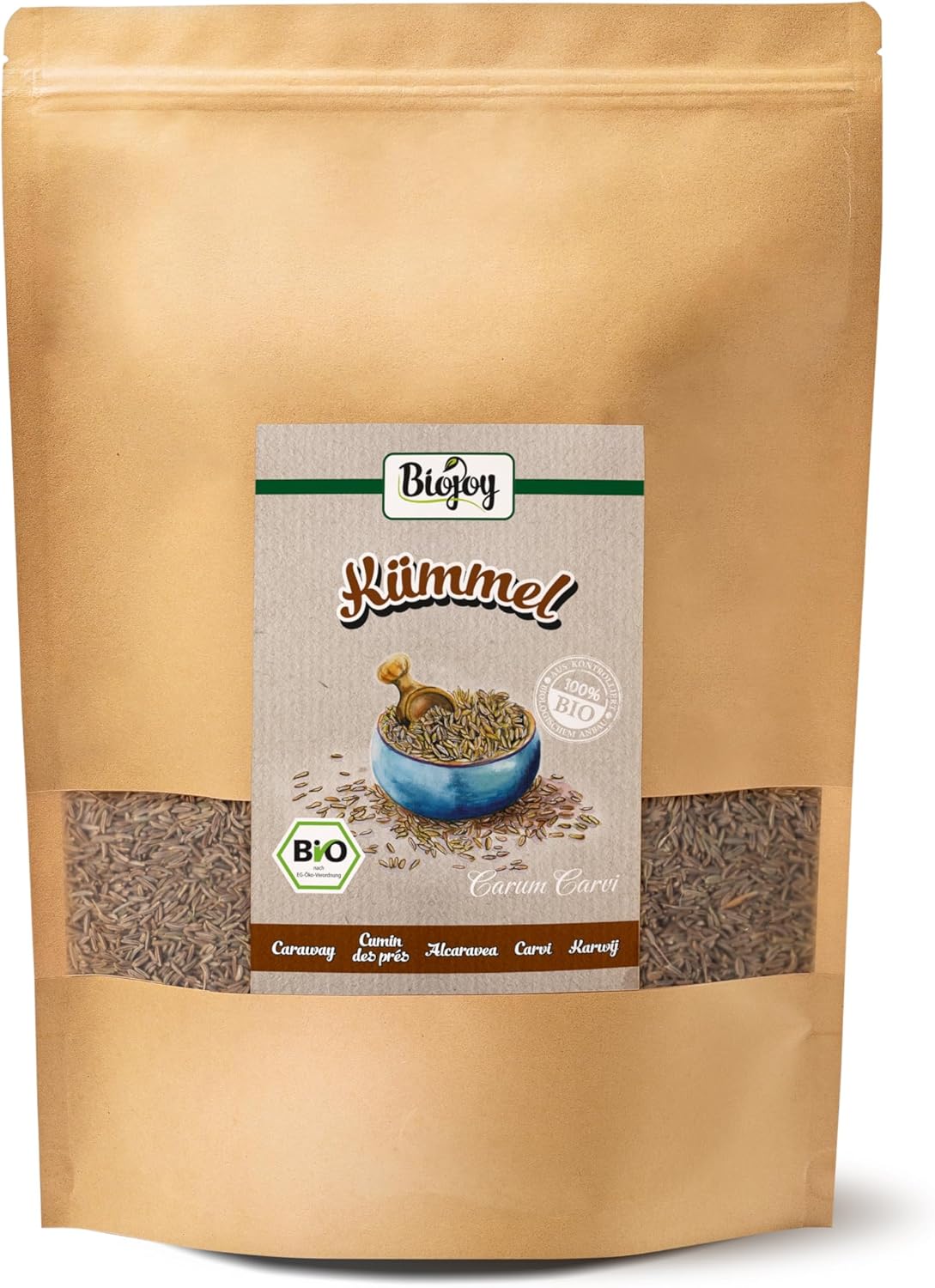 Carvi graines BIO (1 kg), entières, sans additifs (Carum Carvi)