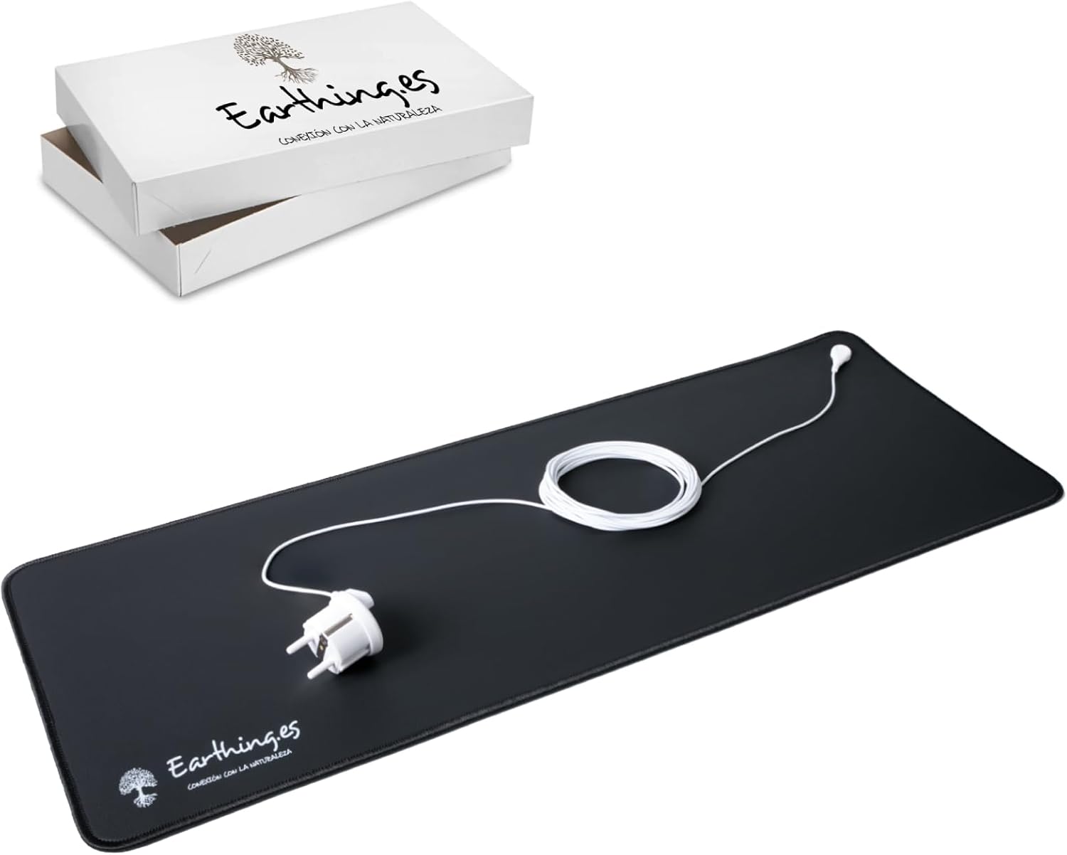 Tapis de mise à la terre Groundins – Améliore la mise à la terre, le soulagement du stress, l’équilibre énergétique et l’amélioration du sommeil.