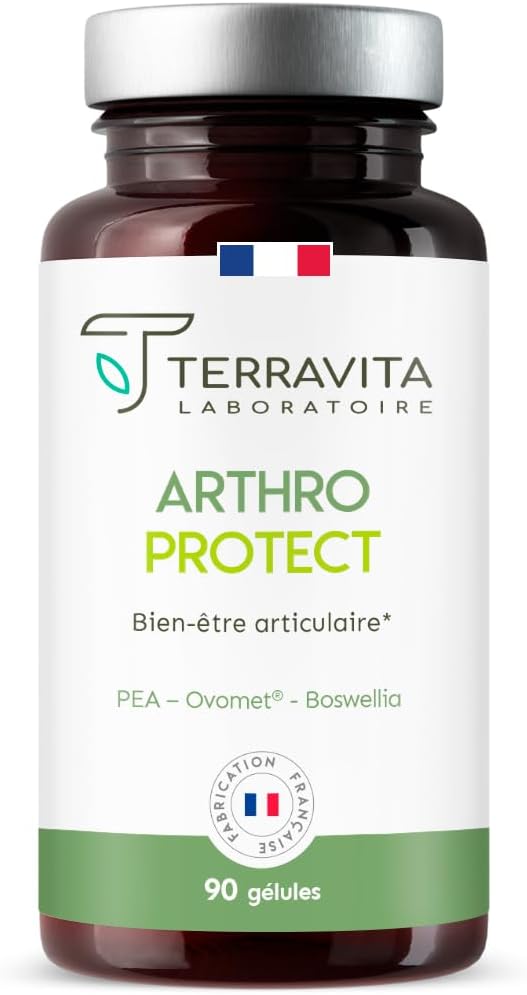 Collagène Végétarien - OVOMET® + PEA + Boswellia - Soulage les Articulations Rapidement et Efficacement - Peau, Cheveux et Ongles Renforcés - 90 Gélules Végétales - Made in France - Terravita