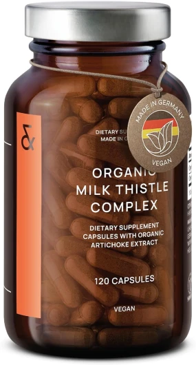 Chardon Marie BIO + Artichaut Gelules - Complex Riche en Silymarine et en Amers - 120 Capsules pour 120 jours - Cure Detox Foie - Purification et Détoxification du Foie - Digestion Difficile - Vegan