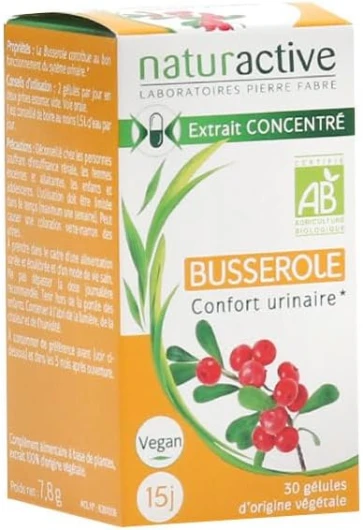 Naturactive Busserole Bio 30 gélules végétales