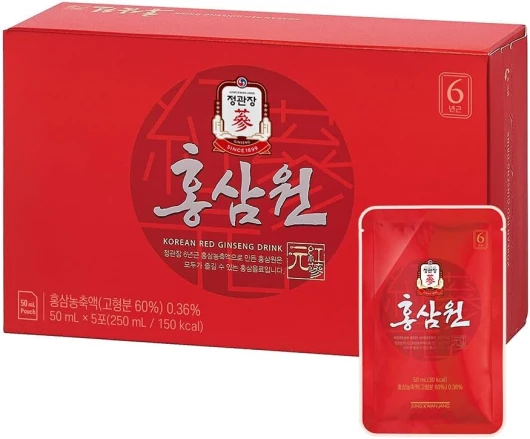 Extrait de ginseng rouge 100% coréen 30 Packs: jujujube, gingembre, cannelle, paquets de boosters d'énergie naturels de type Gojiberry, soutien immunitaire et soutien au stress
