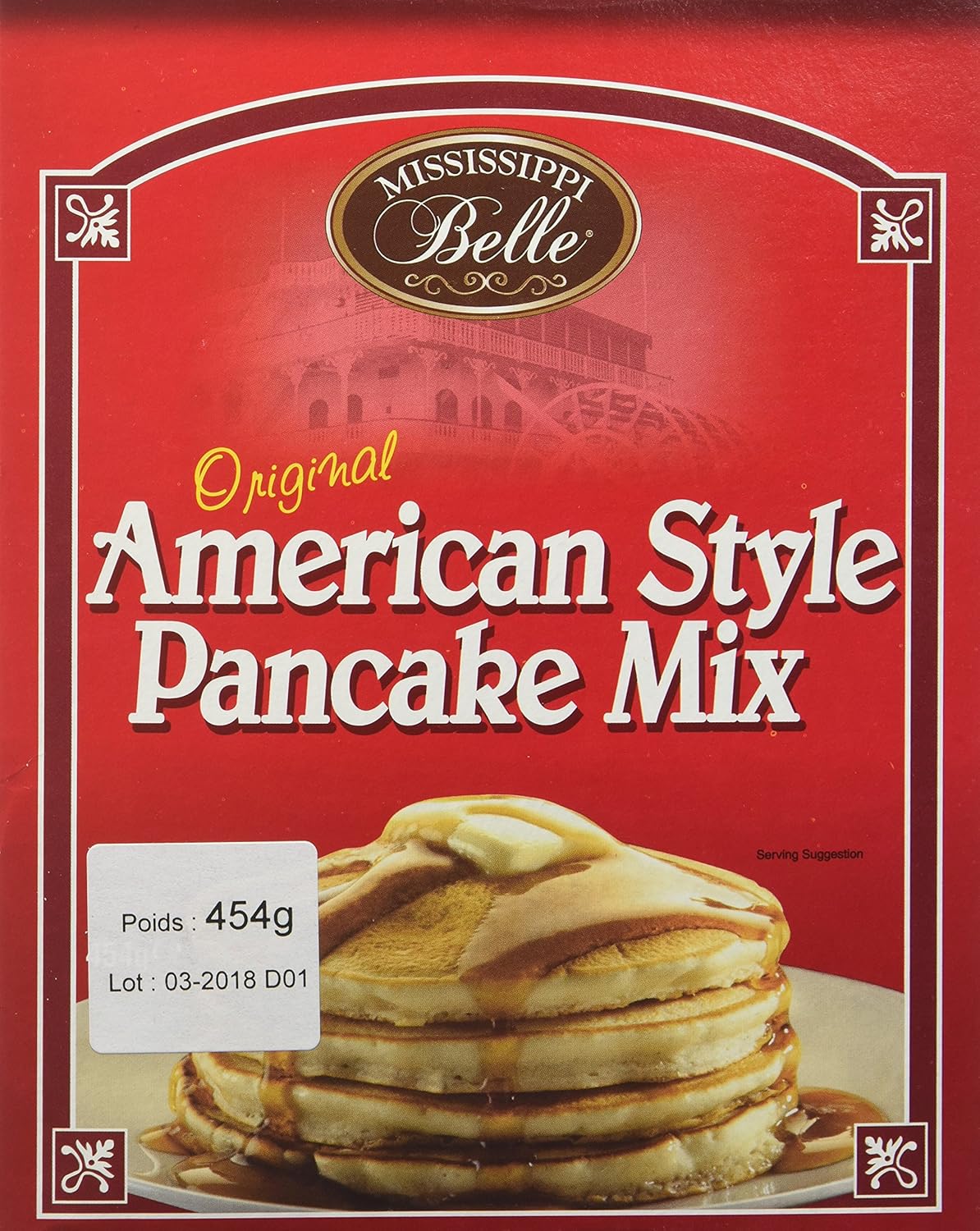 MISSISSIPPI BELLE Préparation pour Pancake 454 g (L'emballage peut varier)