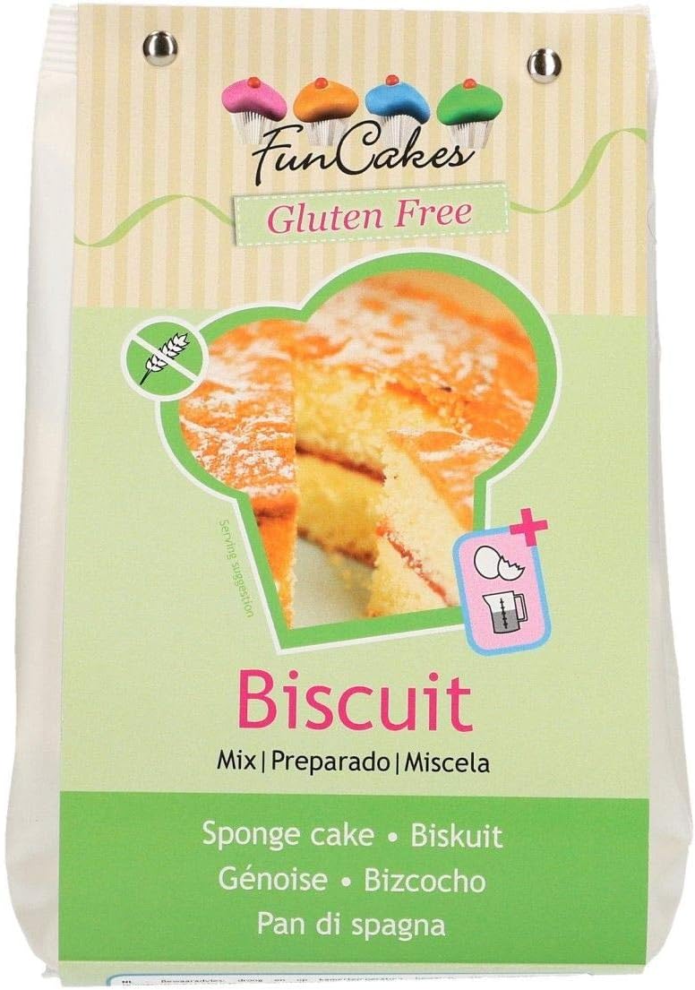 Mélange pour gâteau éponge, sans gluten : facile à utiliser, merveilleusement léger, parfait pour la décoration de gâteaux, qualité confiserie, base de gâteau, certifié halal, 500 g