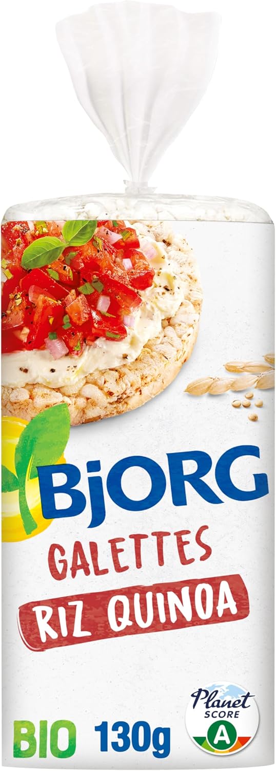 Galettes Riz Quinoa Bio - Sans gluten - Céréales Complètes - 130 g