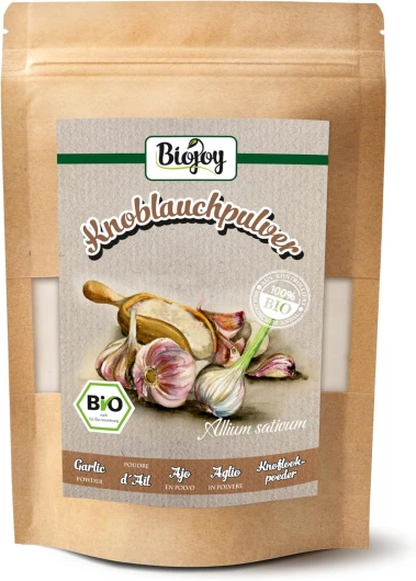 Poudre d'ail BIO (250 g), ail en poudre, sans additifs (Allium sativum)