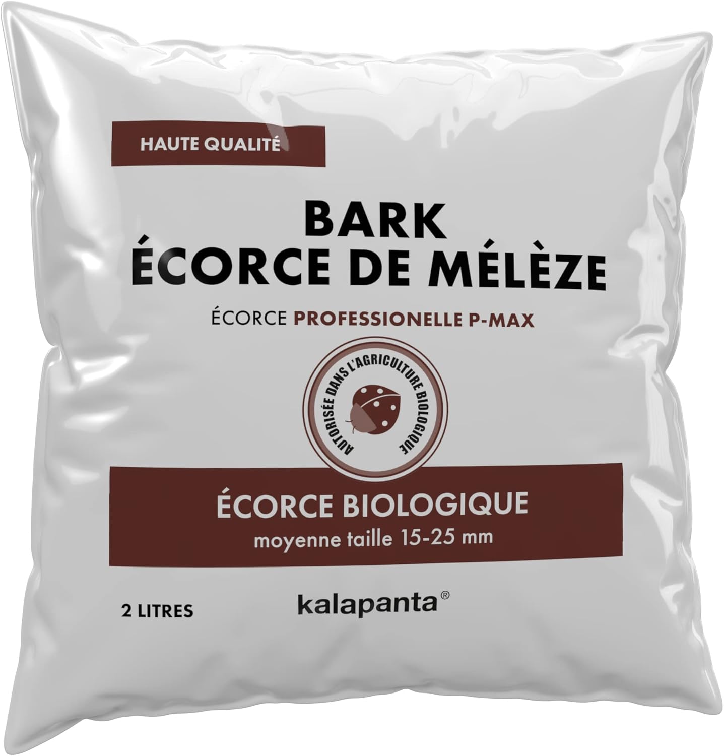 Bark de mélèze, substrat, écorce pour rempoter Toutes Les orchidées, 2 Lt (Moyenne Taille - 15-25 mm)