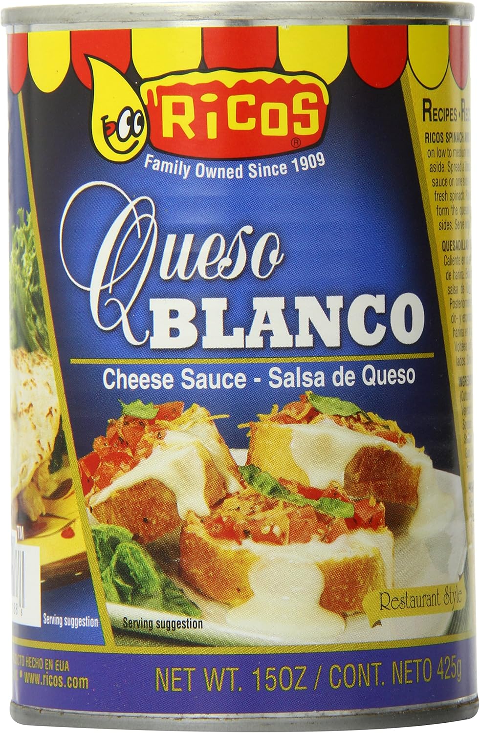 Rico's White Queso Blanco Fromage blanc, 425 g
